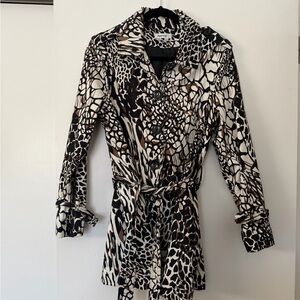 Stylish Animal Print Women's Coat